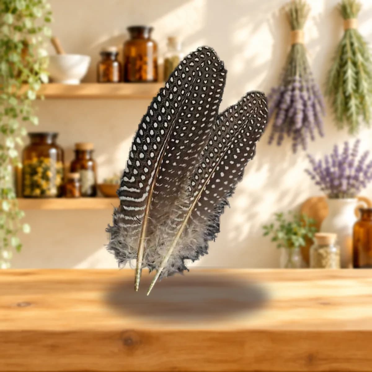 Guinea Hen Wing feather