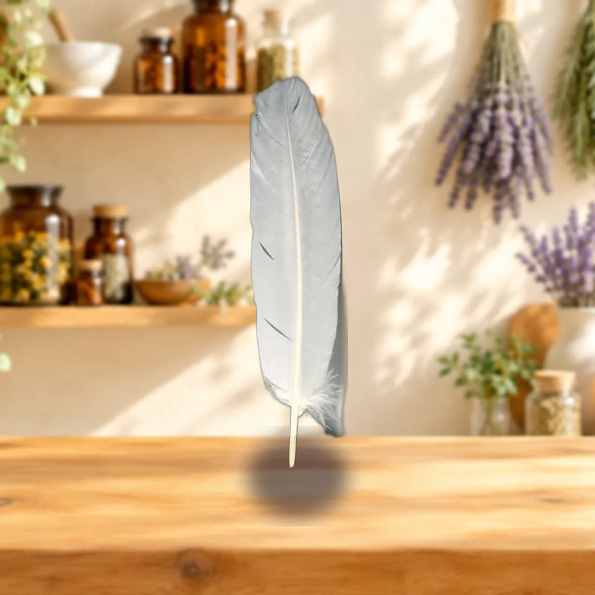 (set of 10) White feather 12"