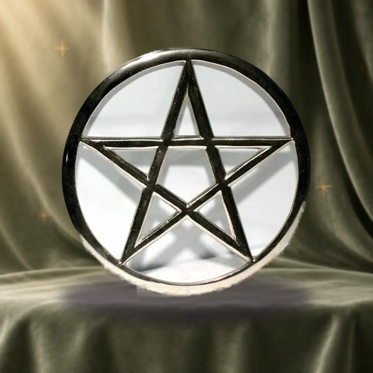 Cut-Out Pentagram altar tile 5 3/4"