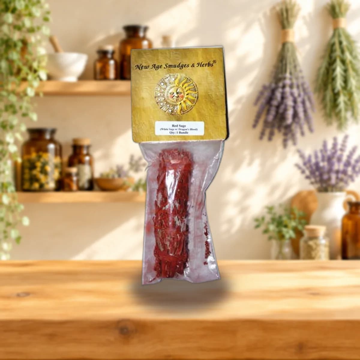 Dragon's Blood and White Sage Smudge Stick, 3 to 4 in.