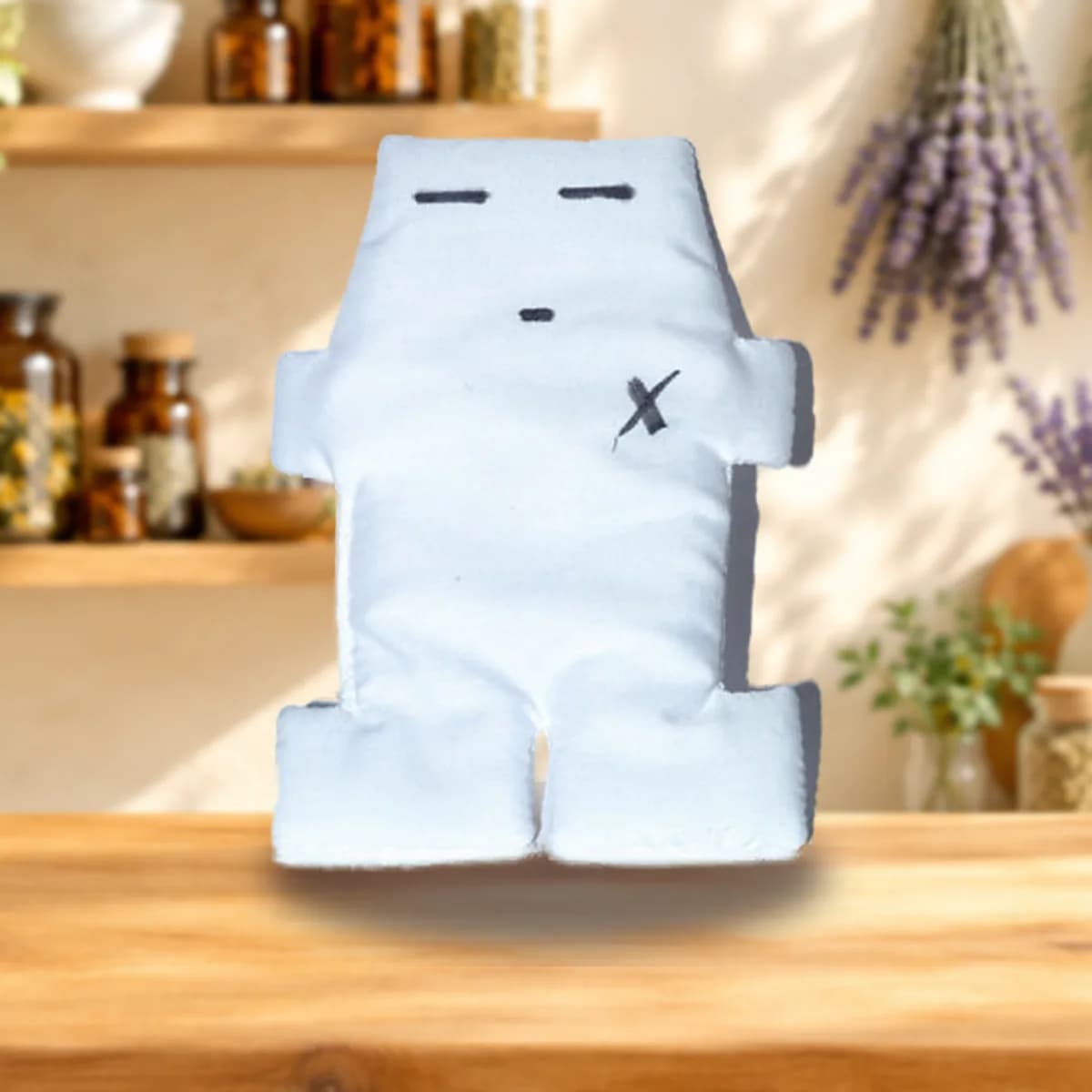 White Voodoo Doll 5"