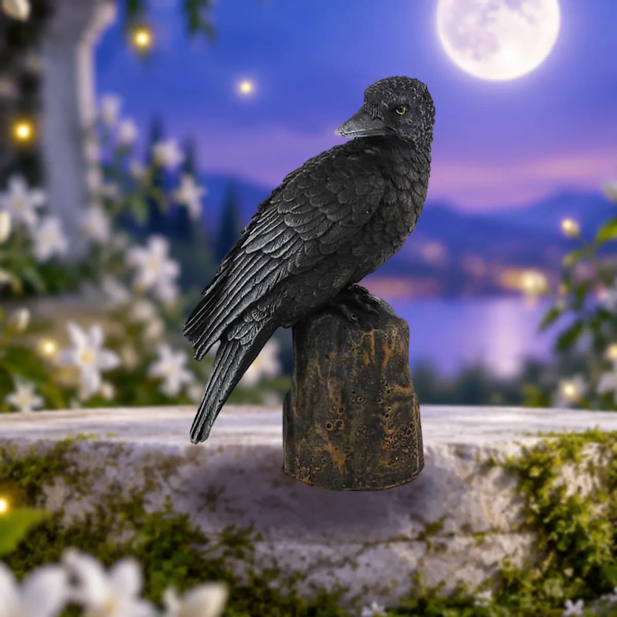 Backward Looking Raven 6"