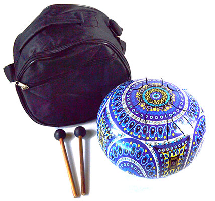 8" Happy Drum Fatima Hand/Evil Eye