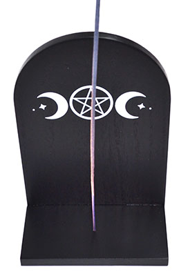 7 1/4" Triple Moon incense burner