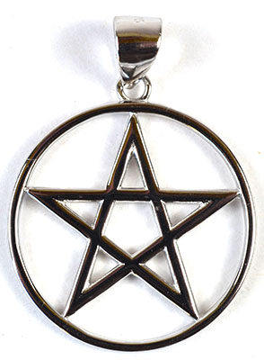 7/8" Pentagram sterling