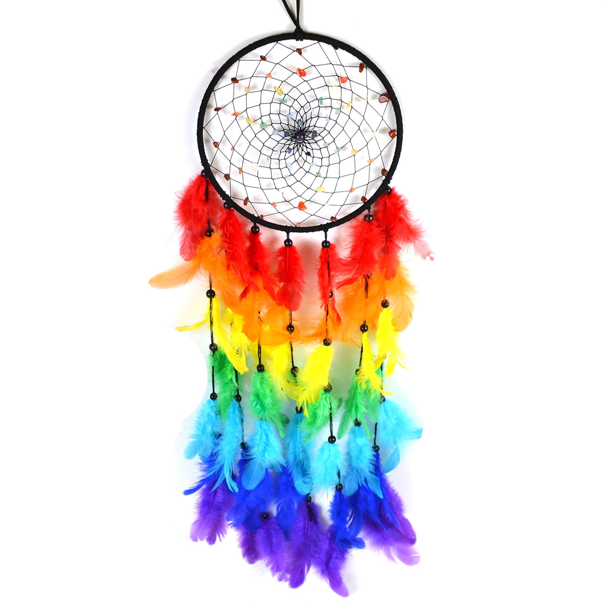 6 3/4" x 22" Chakra dream catcher