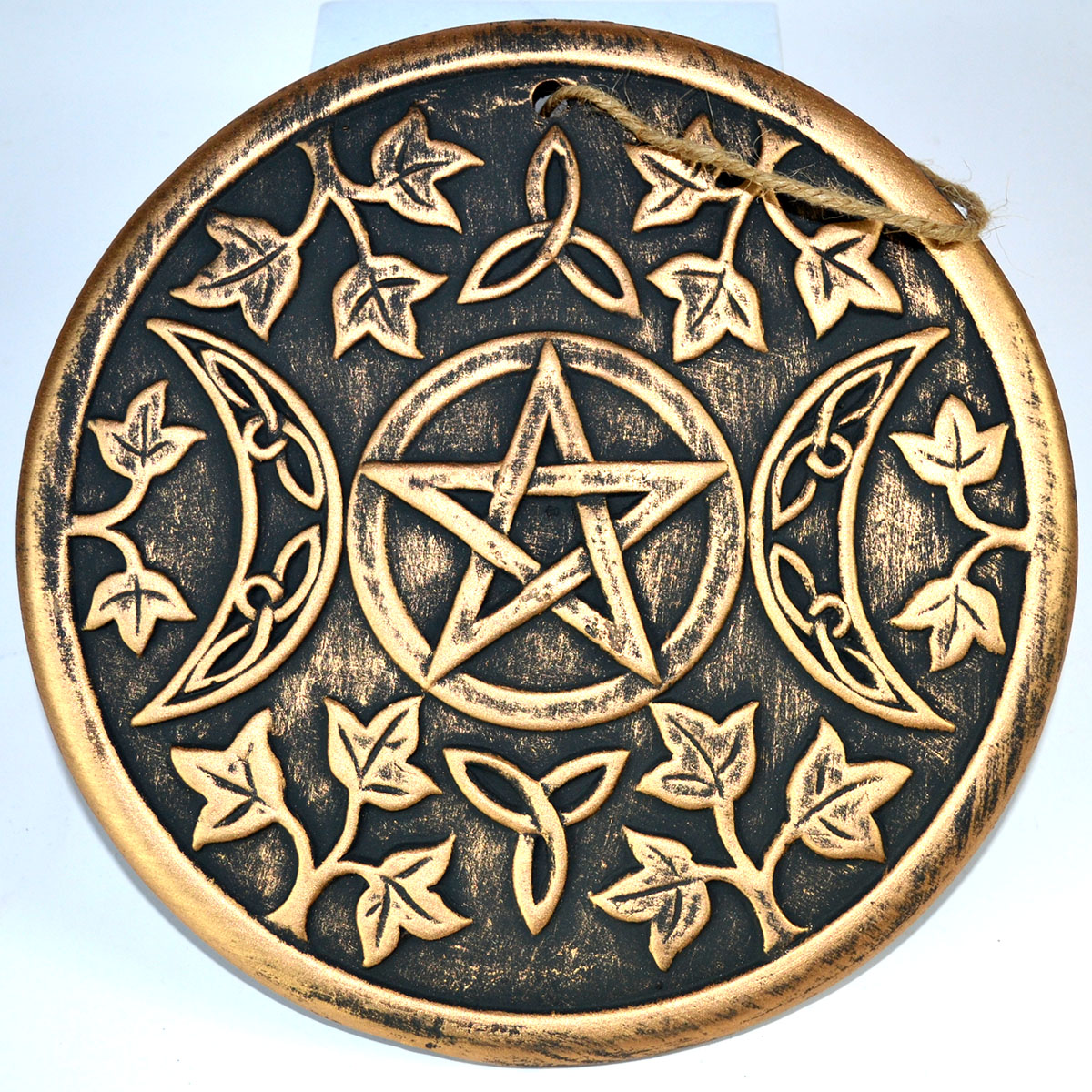 7 3/4" Triple Moon wall plaque
