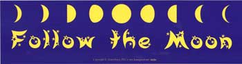 Follow the Moon 11 1/2" x 3"